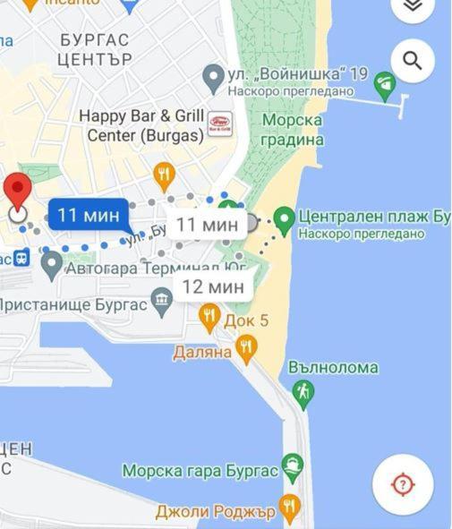 Студио В Центъра На Бургас Lägenhet Exteriör bild